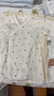 全棉時(shí)代新生嬰兒睡衣春夏滿(mǎn)月寶寶和尚服連體衣服和袍 不梨不棄 59碼 曬單實(shí)拍圖