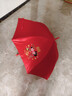 米黛蕾紅傘新娘雨傘結婚長(cháng)柄婚傘婚慶用品禮品雙層龍鳳刺繡出嫁新娘傘 我們結婚吧單層紅手柄圖2 曬單實(shí)拍圖