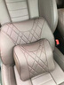 拓比應奔馳gls450/gle/glb220頭枕腰靠護頸枕坐墊四季通用內飾用品 奔馳 頭枕1個(gè) 【可可棕】 曬單實(shí)拍圖