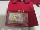 潮宏基線(xiàn)條小狗黃金投資金擺件足金金章正版聯(lián)名生日禮物 小金毛萬(wàn)事OK 曬單實(shí)拍圖