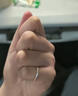 戚小米純S999足銀戒指女開(kāi)口戒男士素圈食指環(huán)尾戒飾品生日禮物送女友 【999足銀】極簡(jiǎn)素圈戒指-女款 曬單實(shí)拍圖