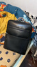 新秀麗（Samsonite）【京東奧萊】男士雙肩包大容量商務(wù)背包牛皮電腦包生日禮物 TM0 BLACK 曬單實(shí)拍圖