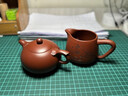 塔馳密司（touchmiss）宜興紫砂壺純手工泡茶壺功夫茶具套裝大紅袍如意西施壺整套泡茶器 一壺六杯+公道杯+茶漏 曬單實(shí)拍圖