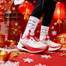 李寧（LI-NING）兒童運動(dòng)鞋赤兔9PRO男女中大童跑步鞋本命年紅色新年款青少年童鞋 標準白/亮霓虹 【商超同款--新年配色】 37 建議腳長(cháng)23.2cm 曬單實(shí)拍圖