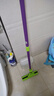 妙潔膠棉拖把27cm桿長(cháng)120共2頭滾輪式懶人家用一拖凈免手洗海綿吸水 曬單實(shí)拍圖