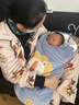 宜爽兒嬰兒睡袋秋冬加厚保暖款新生初生兒寶寶睡袋防驚跳恒溫冬季防踢被 藍小獅/恒溫中厚【建議13-25℃】 88*46小碼-【0-8個(gè)月】 曬單實(shí)拍圖