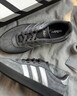 adidas「T頭鞋」BARREDA休閑板鞋德訓鞋男女新款阿迪達斯輕運動(dòng)   深灰/碳黑/金屬銀   37 曬單實(shí)拍圖