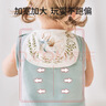 歐孕（OUYUN）嬰兒吸汗巾6層紗布隔汗巾寶寶止汗巾 森林派對32×24(五條裝) 曬單實(shí)拍圖