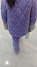 紫色花語(yǔ)【加絨加厚夾棉】秋冬女童卡通睡衣青少年家居服保暖紫色160 曬單實(shí)拍圖