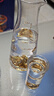啟爾（Cheer）金山高檔白酒杯分酒器100ml酒具小酒杯玻璃杯酒壺6壺6杯禮盒套裝 曬單實(shí)拍圖