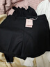 小野和子黑色短褲女25秋冬新款外穿打底西裝A字休閑寬松闊腿褲子 曬單實(shí)拍圖