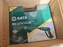 世達（SATA）洗車(chē)機無(wú)線(xiàn)洗車(chē)高壓水槍沖洗庭院家用高壓清洗機強力洗車(chē)神器 200W 無(wú)刷+雙電可拆+6檔噴頭+水桶+收納箱 曬單實(shí)拍圖