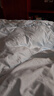 水星系列家紡A類(lèi)200支長(cháng)絨棉四件套全棉100純棉簡(jiǎn)約花卉刺繡被套床單 蒂芙尼藍A類(lèi)超柔裸睡長(cháng)絨棉 床笠款 1.8四件套(被套220*240) 曬單實(shí)拍圖