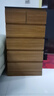 五斗柜實(shí)木儲物柜客廳靠墻一體收納柜臥室簡(jiǎn)約現代床尾置物柜斗柜 【實(shí)木板材*五層六抽】深胡桃色60*41*109CM;組裝 曬單實(shí)拍圖