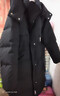 雪中飛長(cháng)款羽絨服女士2025新款可脫卸帽子潮流時(shí)尚通勤保暖外套黑色M 曬單實(shí)拍圖