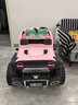 爵士酷派兒童牧馬人電動(dòng)車(chē)可坐大人寶寶四輪越野車(chē)1-3-6歲雙人可駕駛童車(chē) 旗艦+粉色+全功能+550電機+升級雙12V14A超威電瓶 曬單實(shí)拍圖
