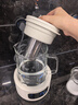 摩飛電器（Morphyrichards）全玻璃養生壺1.5升恒溫壺燒水壺電熱水壺家用多功能煮茶壺0膠水0拼接風(fēng)冷降溫甜品燕窩MR5606 曬單實(shí)拍圖