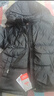 鴨鴨童裝兒童羽絨服男童中長(cháng)款2024新款中大童洋氣冬季外套 黑色 160 曬單實(shí)拍圖