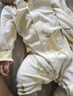 全棉時(shí)代雙面柔感純棉嬰兒連體衣服新生兒男女寶寶四季 黃+地圖80碼 曬單實(shí)拍圖
