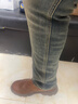 杉杉（FIRS）【加絨加厚】含桑蠶絲牛仔褲冬季男高端直筒寬松保暖新年穿搭 曬單實(shí)拍圖