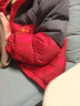 巴拉巴拉童裝兒童羽絨服男童女童2025新款春裝防護保暖外套大童紅色拜年服 曬單實(shí)拍圖