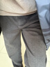 與狼共舞【星空呢】磨毛休閑褲男2025秋冬新款松緊腰純色保暖男士長(cháng)褲4013 深灰015 M (170) 曬單實(shí)拍圖