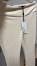 拉夏貝爾女士加絨羊毛微喇褲2025新款高腰休閑不貼腿喇叭褲子 米白色 M 曬單實(shí)拍圖
