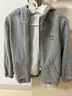 英氏（YEEHOO）兒童外套加絨男女童連帽衫中大童裝衛衣加厚百搭冬裝 花灰 130  曬單實(shí)拍圖