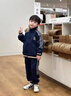 五小七童裝男童春秋季套裝新款兒童休閑外套男寶寶衣服幼童三件套 米色 80 尺碼7-11月cm 曬單實(shí)拍圖