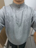 大嘴猴（paul frank）毛衣男秋冬季半高領(lǐng)拉鏈針織衫男保暖寬松毛線(xiàn)衣外套 灰色 3XL 曬單實(shí)拍圖