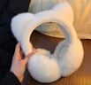 JAJALIN冬季耳罩可愛(ài)保暖貓耳朵護耳毛絨戶(hù)外防凍防寒耳套捂子可折疊學(xué)生 曬單實(shí)拍圖