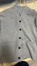 優(yōu)衣庫男裝女裝柔軟綿羊毛V領(lǐng)針織開(kāi)衫/毛衣毛衫外套478547 04 煙灰色 XL /180/108B 曬單實(shí)拍圖