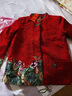 中老年女秋裝外套女奶奶裝60-70-80歲媽媽過(guò)壽衣服老太太秋冬唐裝 紅色牡丹【單件上衣】 L 【建議80-100】 曬單實(shí)拍圖