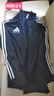 阿迪達斯（adidas）外套男女秋冬跑步運動(dòng)立領(lǐng)夾克外套保暖運動(dòng)服 黑/白 L 曬單實(shí)拍圖