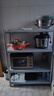 UOEN不銹鋼廚房多功能置物貨架子多層落地家用櫥柜微波烤箱工作臺收納 曬單實(shí)拍圖