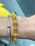 中國黃金（CHINA GOLD）復古花絲黃金手鏈女生足金轉運珠手串新年情人節禮物送女朋友老婆 精美禮盒【請勿拍】 曬單實(shí)拍圖