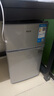 奧克斯小冰箱家用小型迷你冷藏冷凍兩用出租房宿舍用節能省電寢室辦公室電冰箱 【凈化去味】126銀色【高效保鮮 銅管速冷】22L 曬單實(shí)拍圖