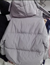 唐獅（TonLion）2025女連帽愛(ài)心羽絨服 炭灰 M 曬單實(shí)拍圖