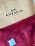 蔻馳（COACH）【品牌直供】男女同款經(jīng)典流蘇綿羊毛圍巾紅CU807情人節禮物 曬單實(shí)拍圖
