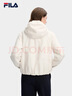 FILA 楊冪同款斐護科技|斐樂(lè )官方女裝棉服2026春新款時(shí)尚保暖連帽外套 蛋清白-IV S 160/80A/S 曬單實(shí)拍圖