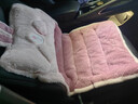 艾布與棉花汽車(chē)坐墊冬季毛絨可愛(ài)車(chē)內墊子單片女車(chē)用加厚保暖靠背一體式座墊 粉兔-【升級加厚】單片 曬單實(shí)拍圖