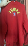 阿迪達斯（adidas）童裝26春新年款兒童連帽紅色衛衣男女中大童運動(dòng)針織套頭衫KG5929 曬單實(shí)拍圖