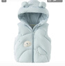 戴維貝拉（DAVE＆BELLA）男童羽絨背心女童防水馬甲冬裝兒童連帽坎肩 曬單實(shí)拍圖