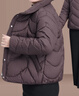 緹米媗小個(gè)子媽媽冬裝羽絨棉服洋氣保暖棉衣中老年女秋冬短款輕便小棉襖 紫色（時(shí)尚百搭羽絨棉服） 3XL 建議穿125-140斤 曬單實(shí)拍圖