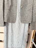 顏域蕾絲背心連衣裙女2026春裝新款輕奢亮片無(wú)袖法式顯瘦修身長(cháng)裙 灰色 XL 曬單實(shí)拍圖