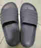 1號會(huì )員店（One's Member）抗菌防滑時(shí)尚軟彈厚底休閑室內外拖鞋 藍灰色  40-41  曬單實(shí)拍圖