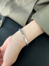 APM MonacoBONHEUR摩斯密碼手鐲銀白色時(shí)尚對鐲送男友新年禮物 曬單實(shí)拍圖