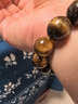 周大生【生日禮物】玉石手串男士虎眼石手鏈虎眸情侶款送男友女友 曬單實(shí)拍圖