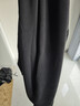 名創(chuàng  )優(yōu)品（MINISO）休閑直筒褲子男重磅潮流春秋季青少年寬松百搭垂感衛褲 黑 XL 曬單實(shí)拍圖
