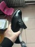 紅蜻蜓牛皮男鞋套腳皮鞋男商務(wù)休閑鞋男一腳蹬樂(lè )福鞋 WTA240481 黑色41 曬單實(shí)拍圖